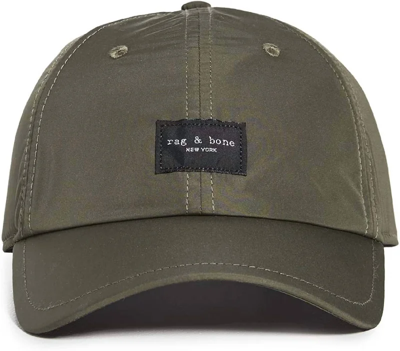 Addison Unisex Baseball Cap In Olive