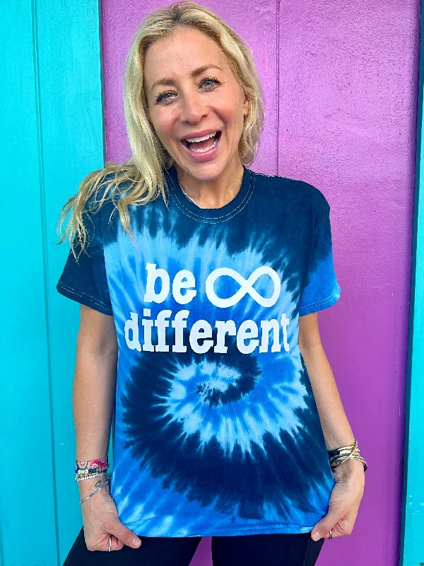 Be Different Blue Swirl Tee - For Autism Awareness