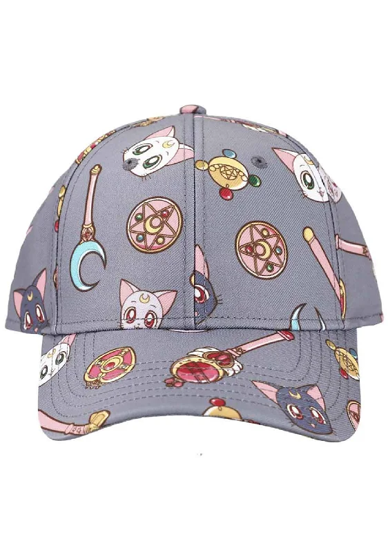 Sailor Moon Luna & Artemis AOP Snapback Raglan Hat