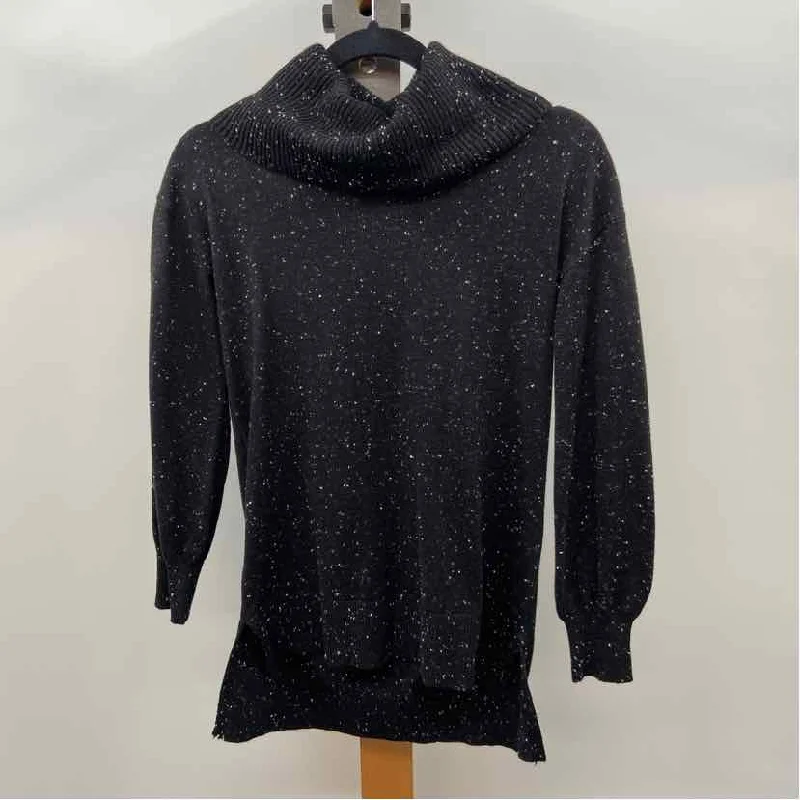 Loft Women's Size XS Black Speckled Long Sleeve Shirt