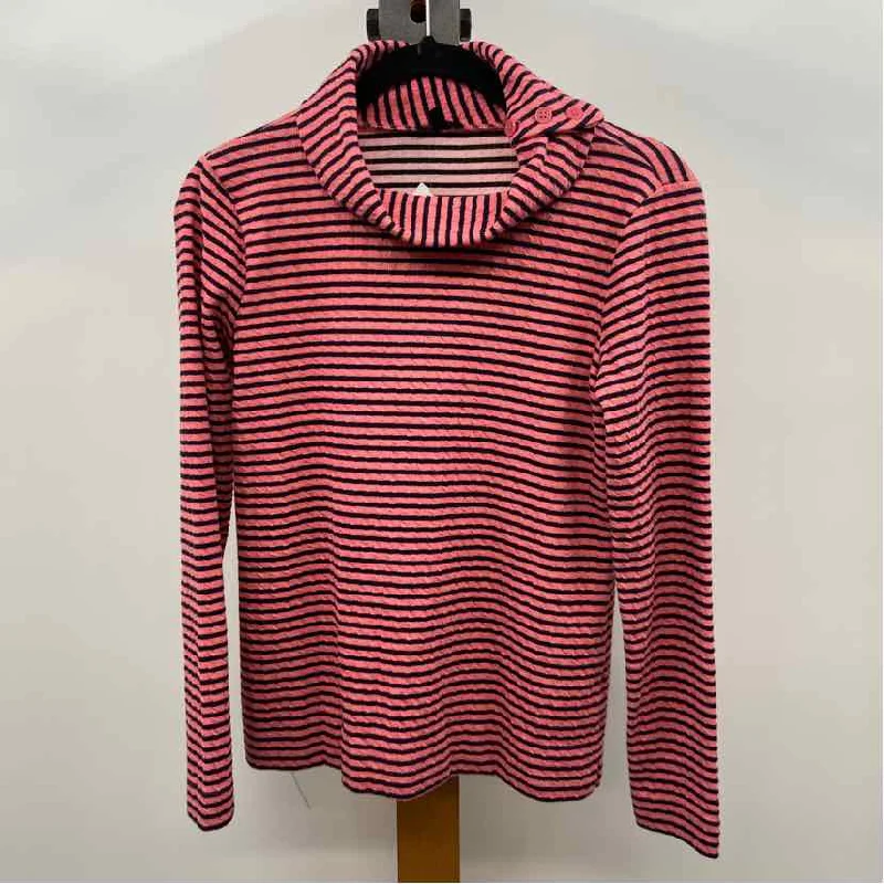 Talbots Women's Size XS Pink Stripe Long Sleeve Shirt