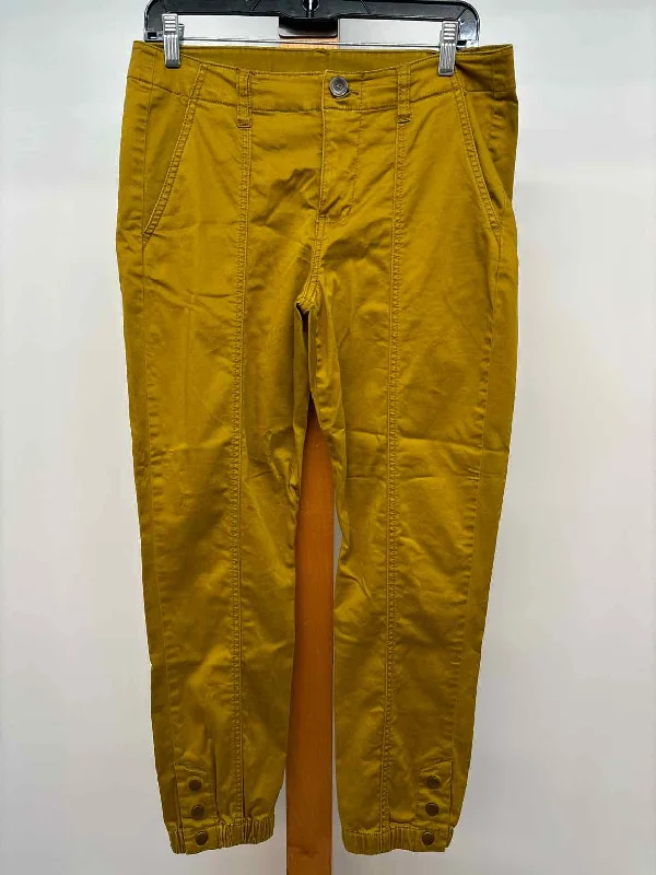 CABI Women's Size 6 Mustard Yellow Solid Pants