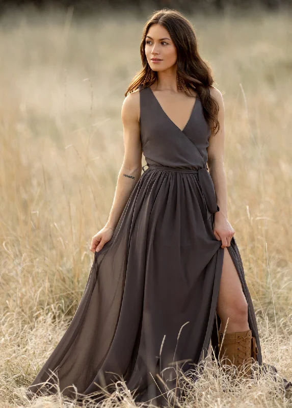 Miriam Dress in Charcoal