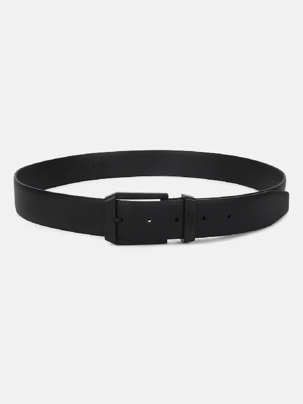 Antony Morato Men Black Solid Tang Closure Belt