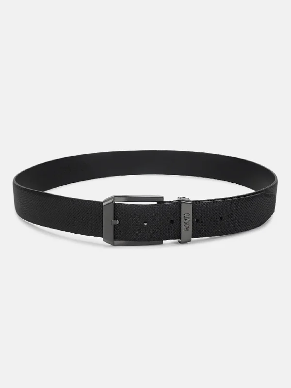 Antony Morato Men Black Solid Tang Closure Belt