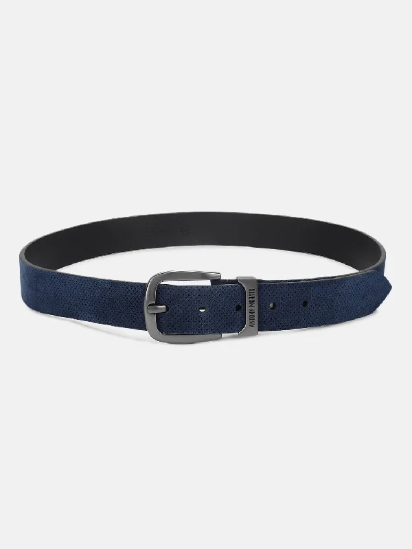 Antony Morato Men Blue Solid Tang Closure Belt