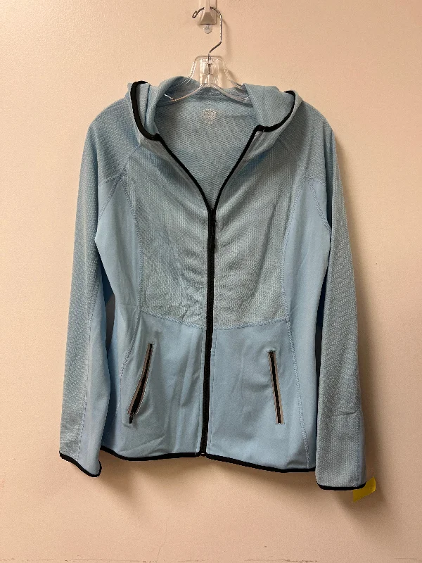 Athletic Jacket By Clothes Mentor In Blue, Size: L