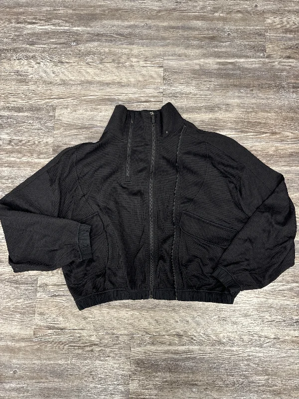 Athletic Jacket By Lululemon In Black, Size: 10