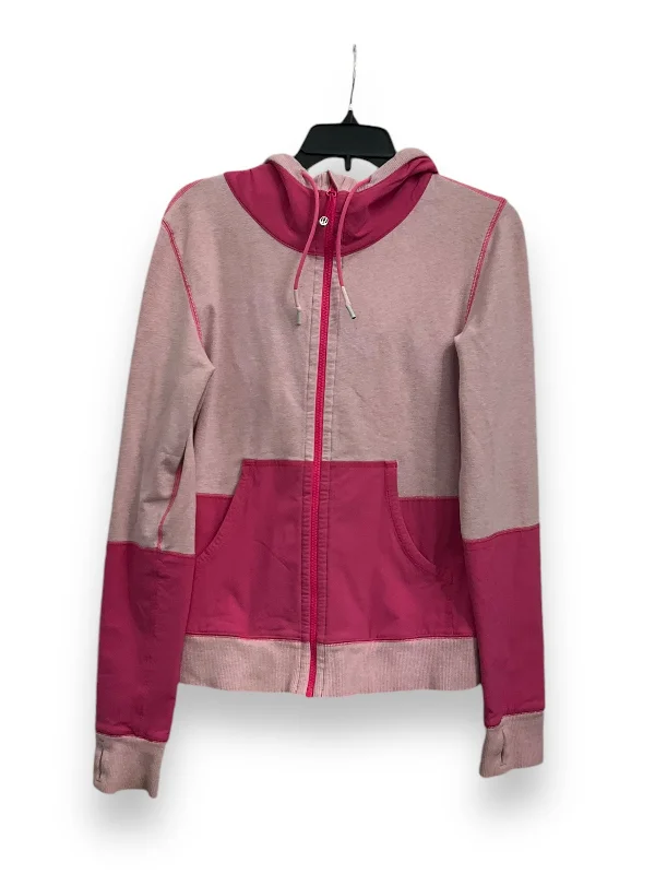 Athletic Jacket By Lululemon In Pink, Size: S