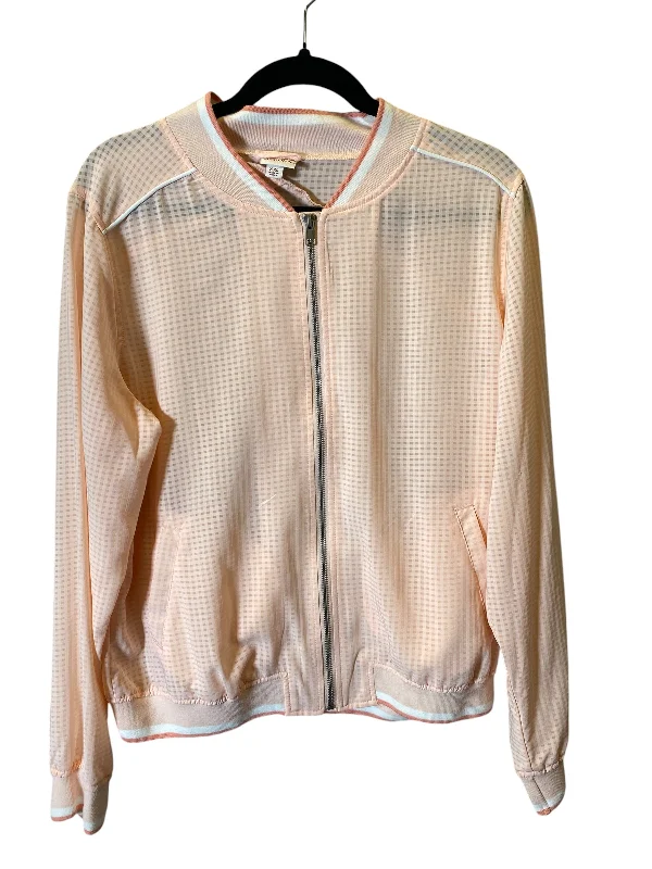 Athletic Jacket By Merona In Peach, Size: Xxl