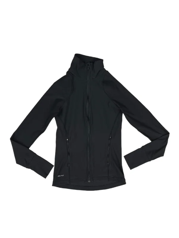 Athletic Jacket By Nike Apparel In Black, Size: S