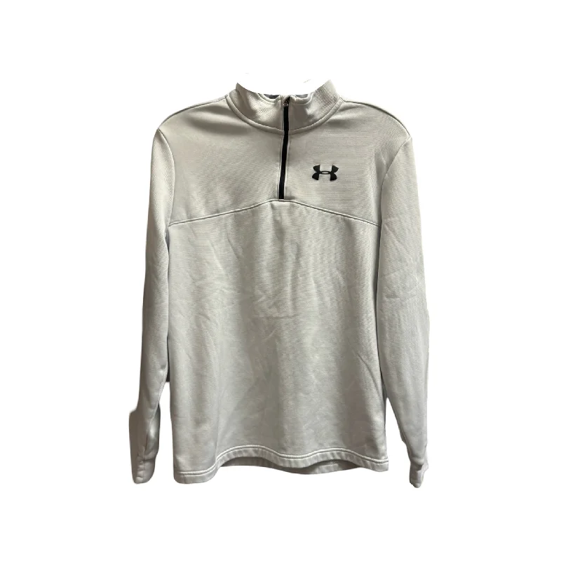 Athletic Jacket By Under Armour In Grey, Size: S