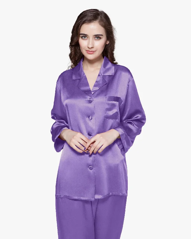 22 Momme Full Length Silk Pajamas Set