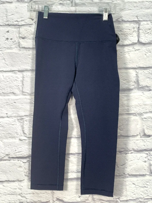 Athletic Capris By Lululemon In Blue, Size: S