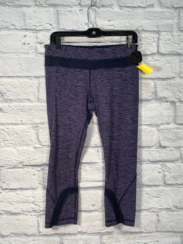 Athletic Capris By Lululemon In Purple, Size: M