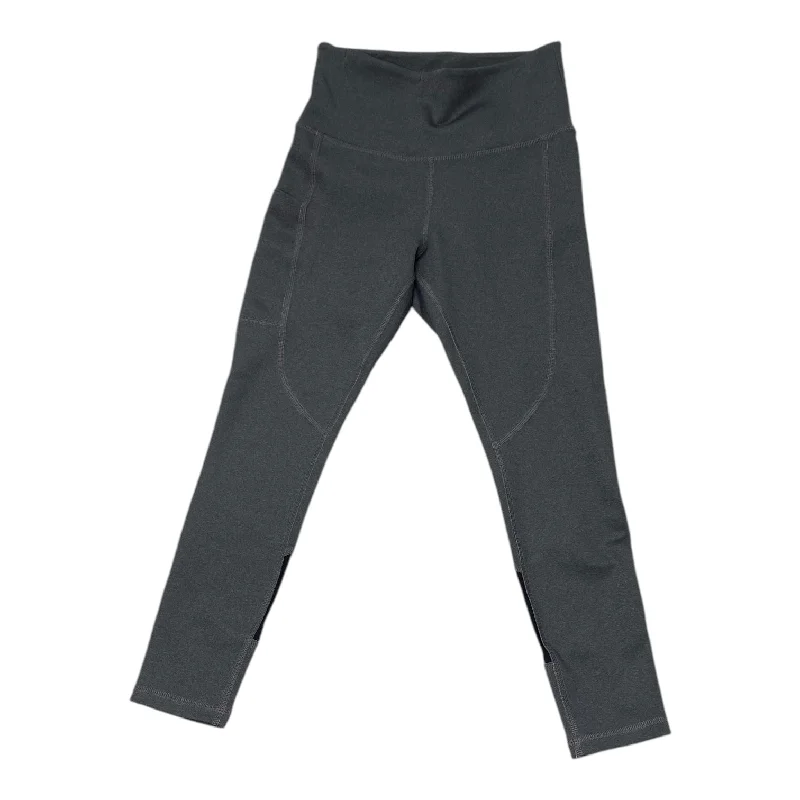 Athletic Leggings By Helly Hansen In Grey, Size: Sp