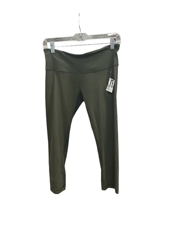 Athletic Leggings Capris By Lululemon In Green, Size: 8