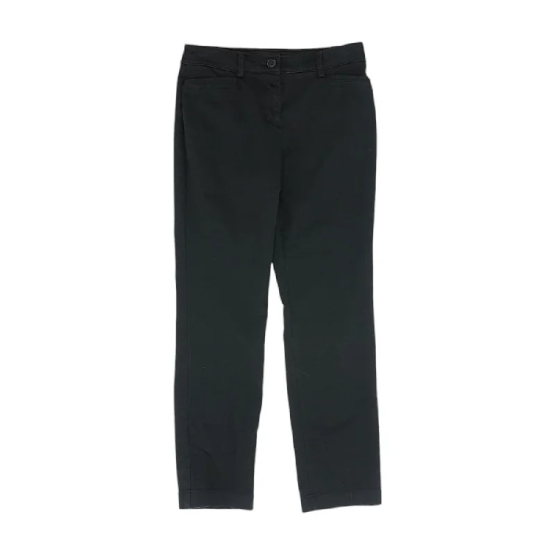 Black Solid Dress Pants