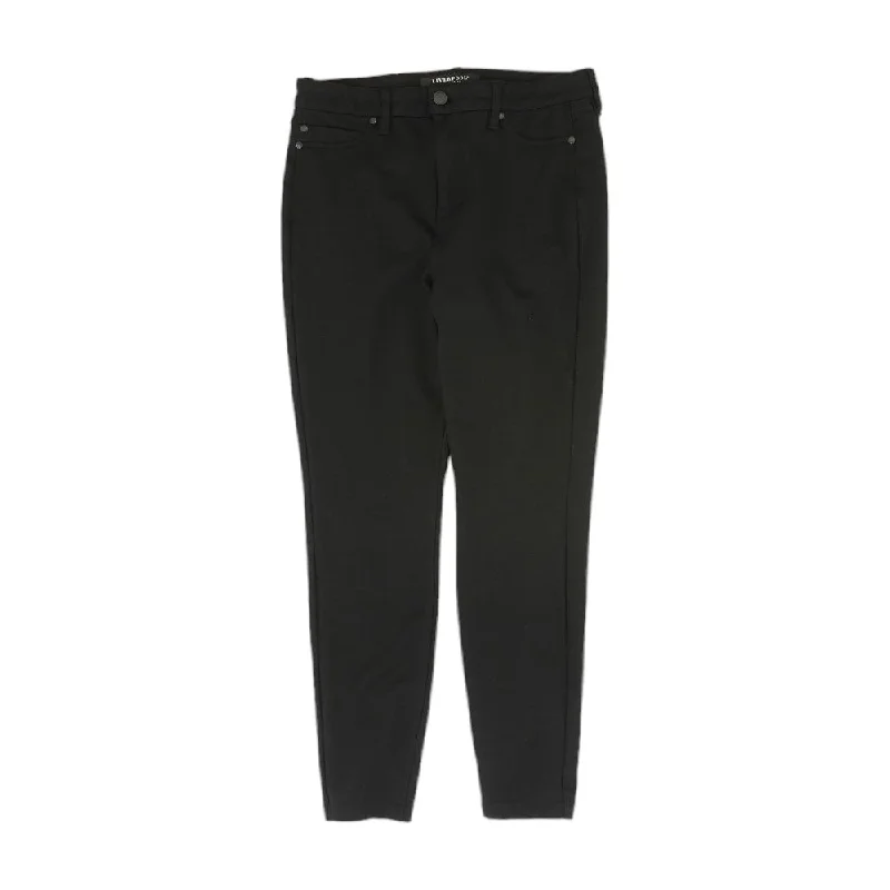 Black Solid Dress Pants