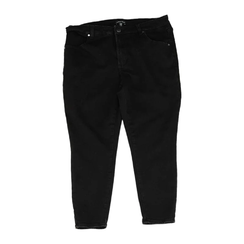 Black Solid Jeans