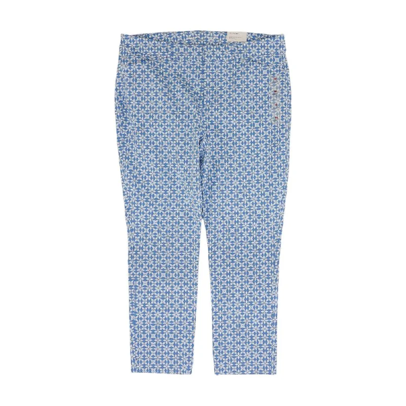 Blue Geometric Pants