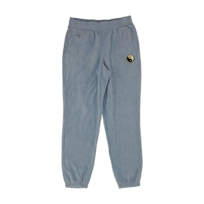 Blue Solid Joggers Pants