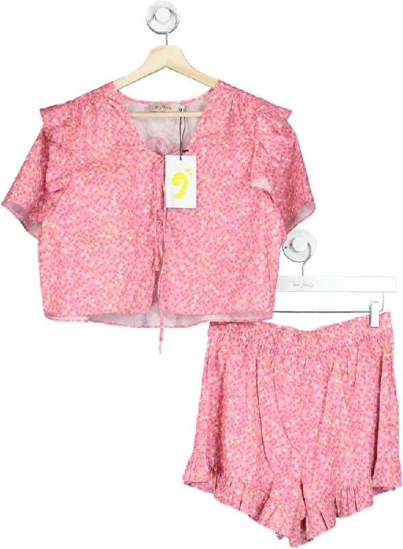 It’s 9pm Pink Floral Two-Piece Set UK 8