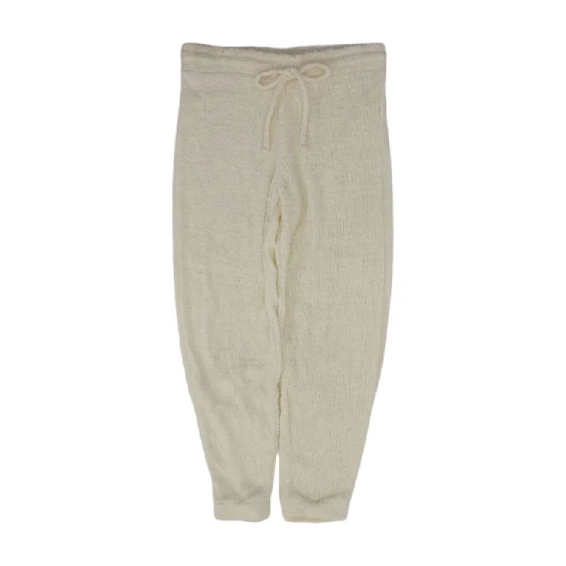 Ivory Solid Joggers Pants