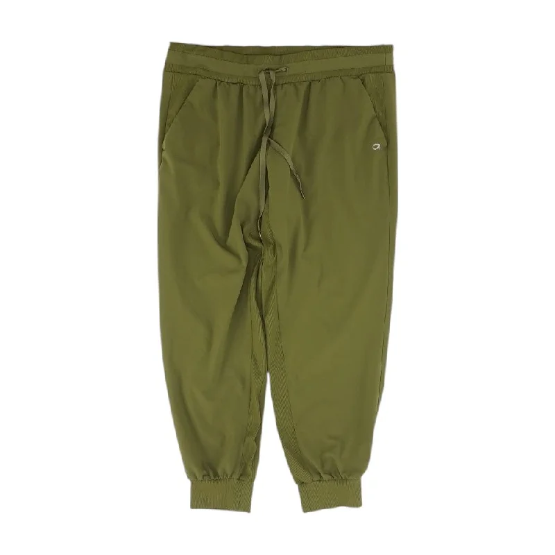 Olive Solid Joggers Pants