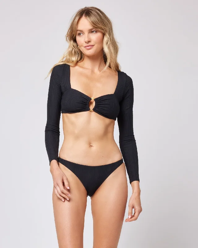 Pointelle Rib Beatrix Bikini Top