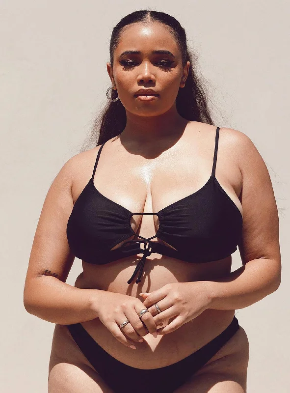 Ashley Bikini Top Black Curve