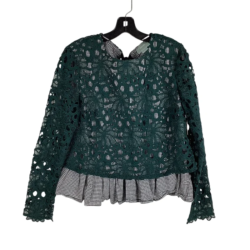 Top Long Sleeve By Maeve In Green, Size: L