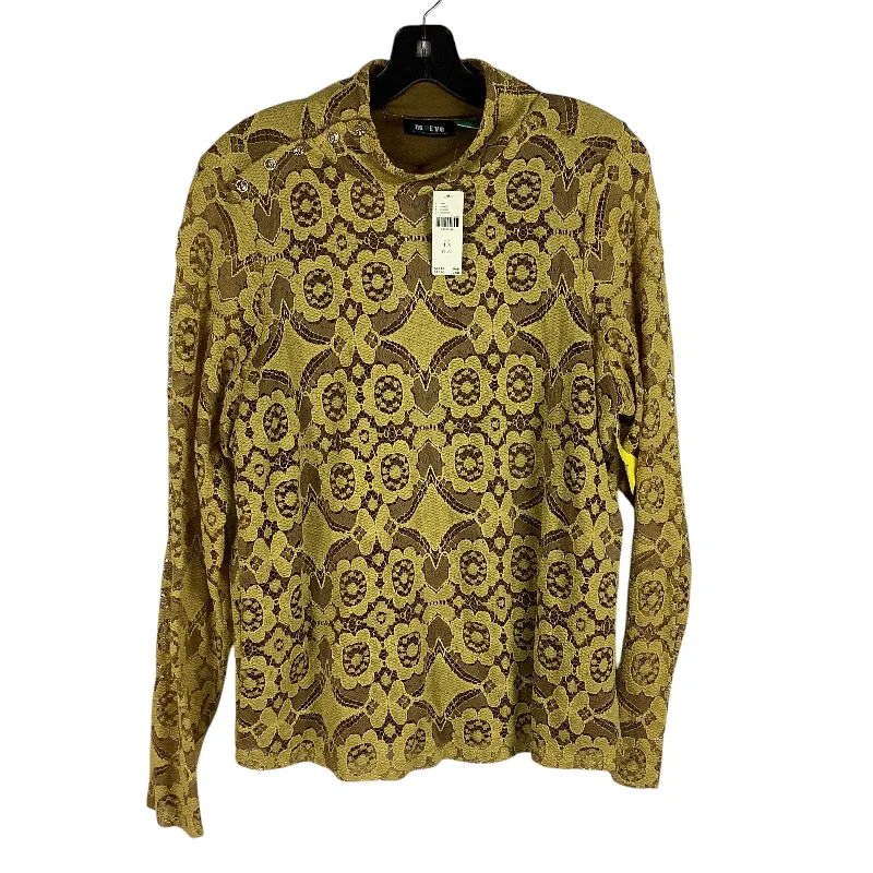 Top Long Sleeve By Maeve In Yellow, Size: 1x