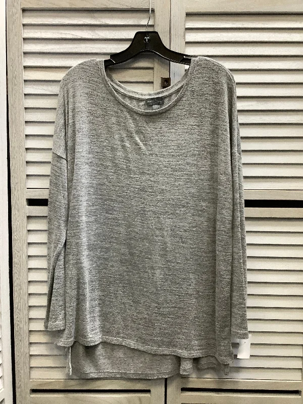 Top Long Sleeve By Market & Spruce In Grey, Size: Xl