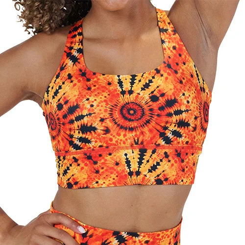 Longline Bra | Sunset Tie Dye