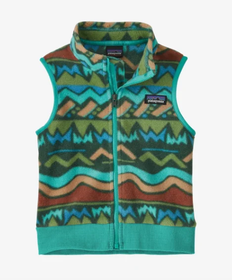 Patagonia Baby Synchilla® Fleece Vest - Lofoten Geo: Fresh Teal