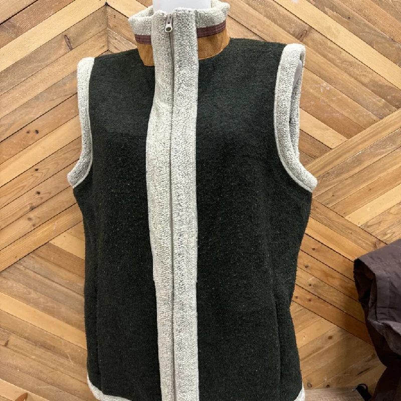 Woolrich - Women's Fleece Vest: Green/White-women-LG